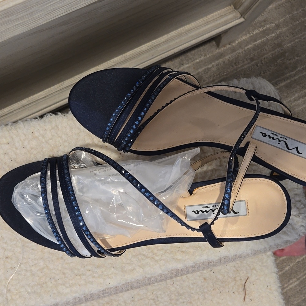Nina New York1 pair  Navy blue size 9.5  shoes